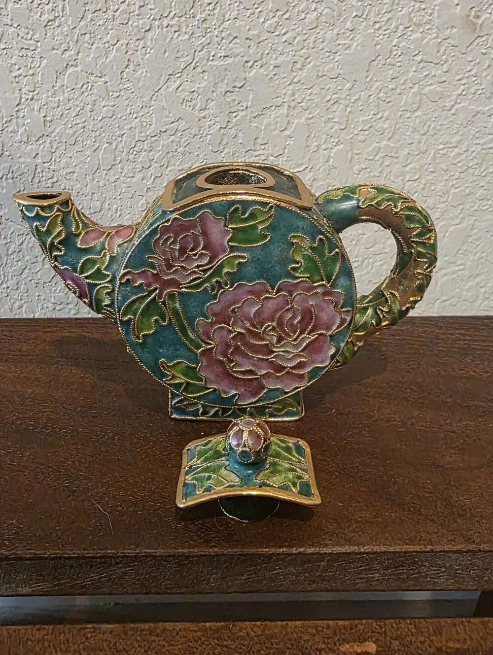 Small Cloisonne Enamel Teapot